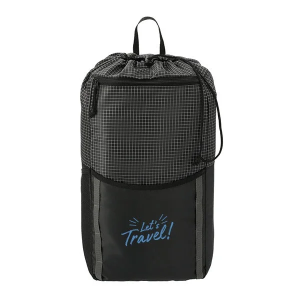 14L Grid Drawstring Backpack (Q625622)