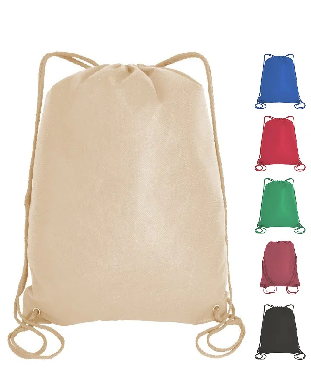 50 ct  Economical Drawstring Bag / Large Size Wholesale Backpacks - Pack of 50