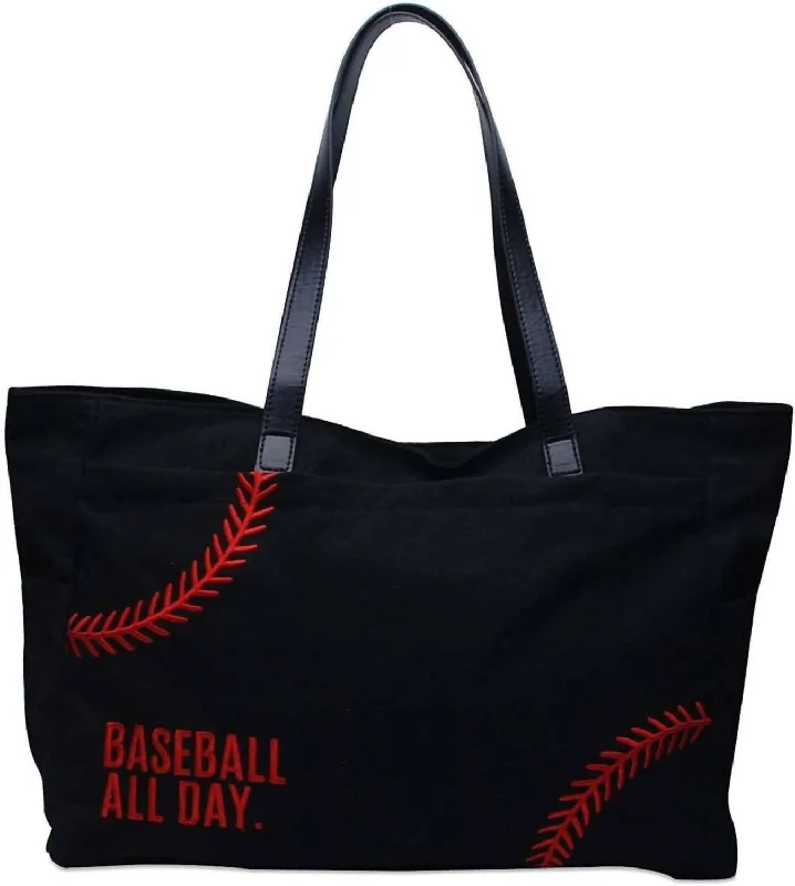 Baseball All Day Bag In Black