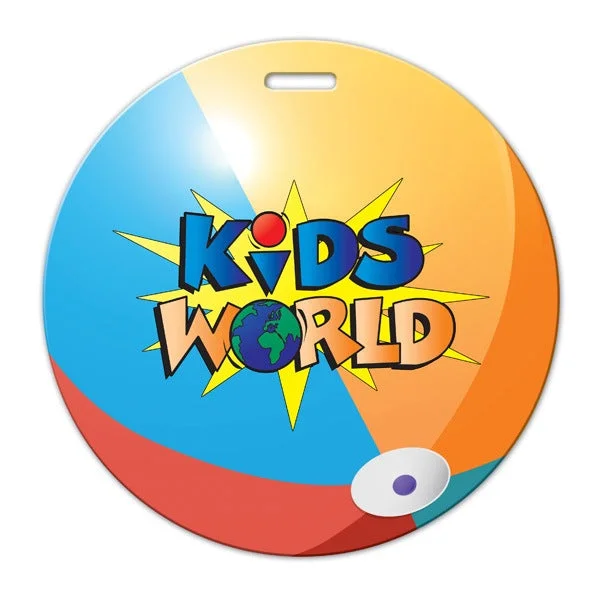 Beach Ball Shaped Luggage Tag (Q169322)