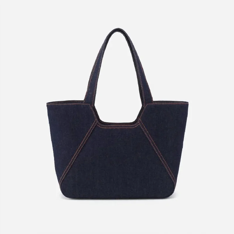 Bellamy Medium Tote Bag In Dark Denim