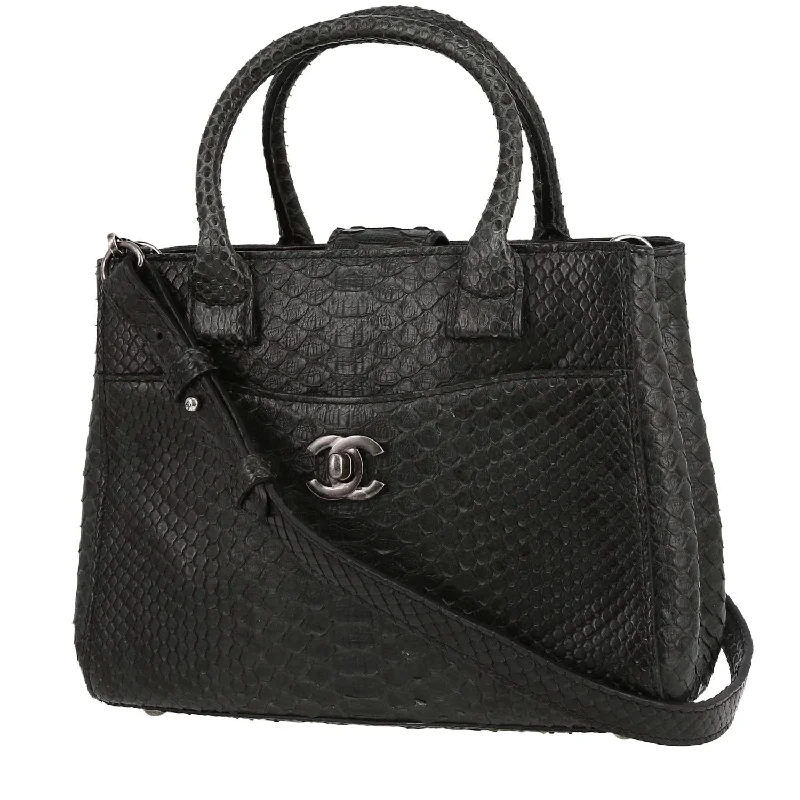 Chanel Neo Executive small model shopping bag in dark grey python