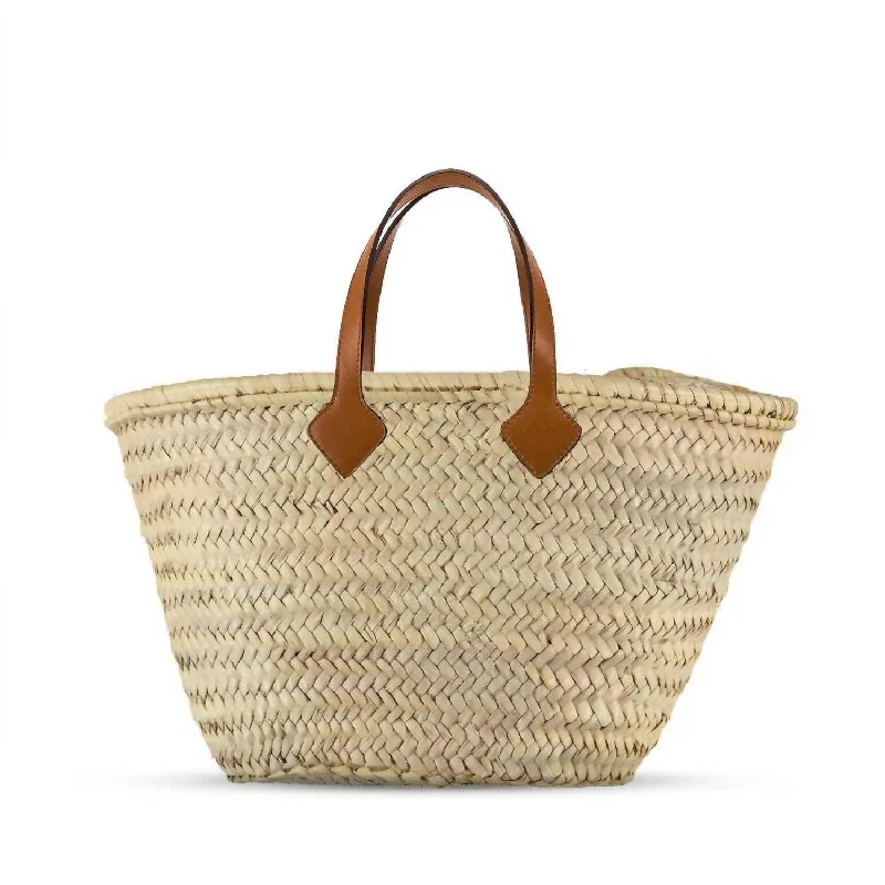 Classic Straw Tote Bag In Natural