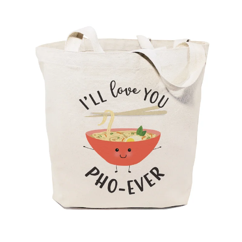 I'll Love You Pho-Ever Cotton Canvas Tote Bag