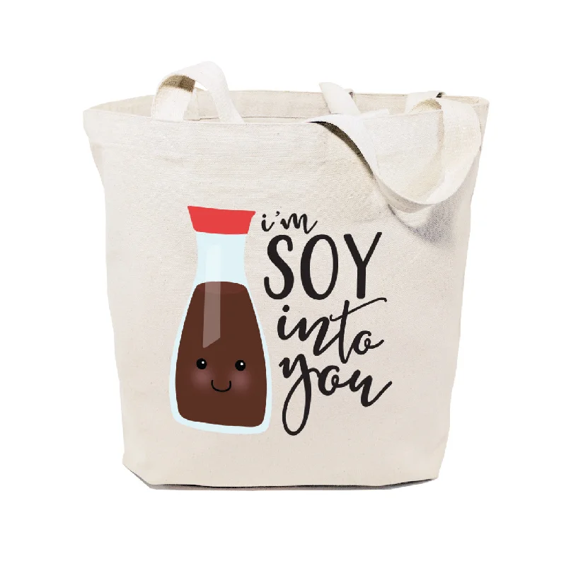 I'm Soy Into You Cotton Canvas Tote Bag