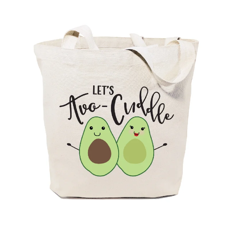 Let's Avo-cuddle Cotton Canvas Tote Bag