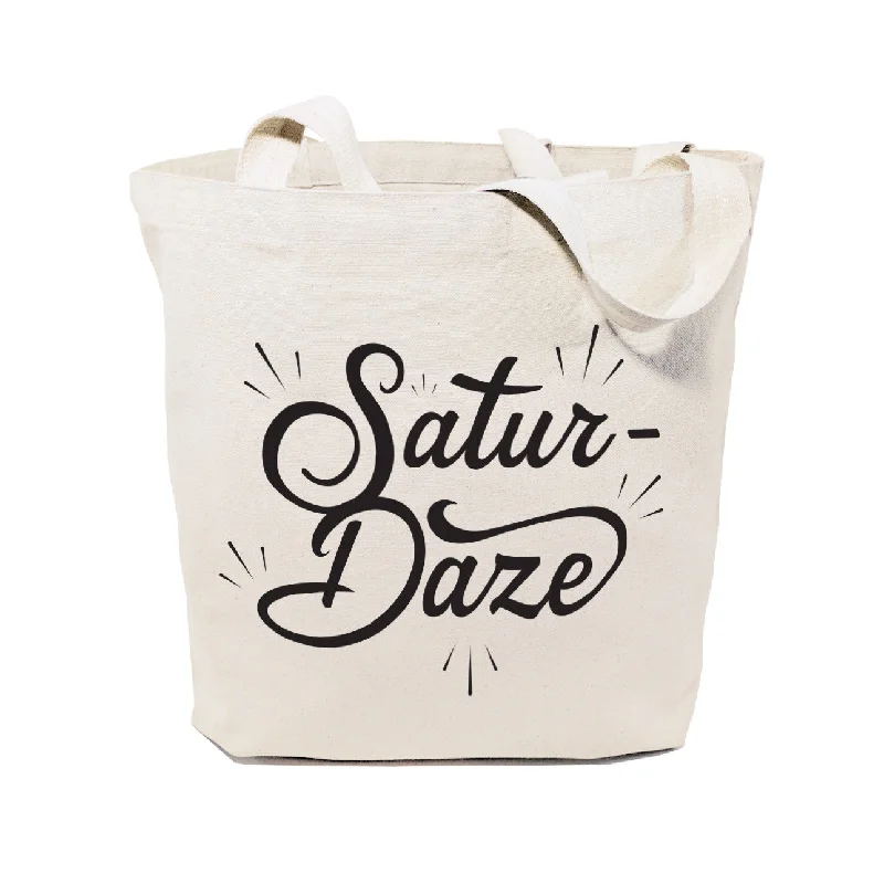 Saturdaze Weekend Cotton Canvas Tote Bag