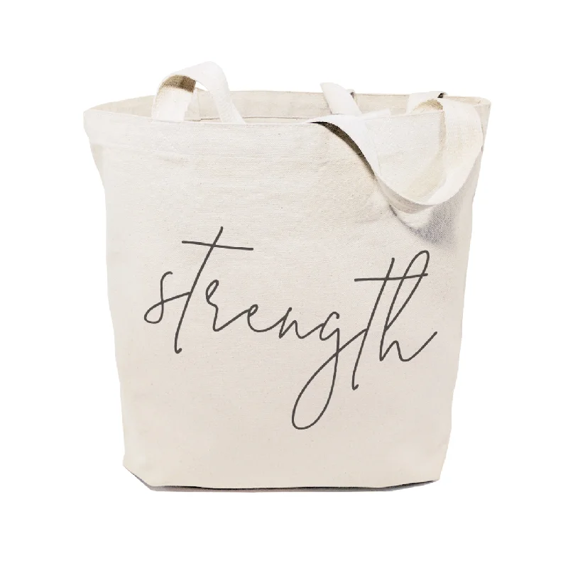 Strength Gym Cotton Canvas Tote Bag