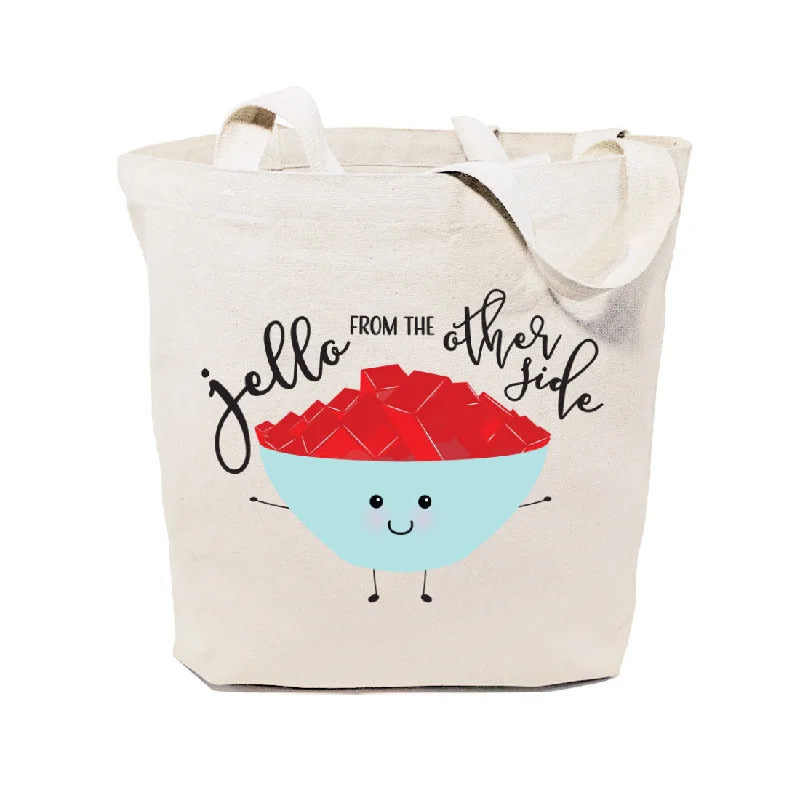 Jello From The Other Side Cotton Canvas Tote Bag