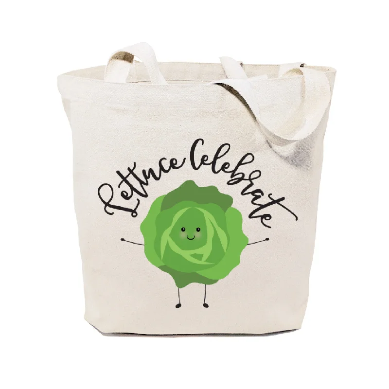 Lettuce Celebrate Cotton Canvas Tote Bag