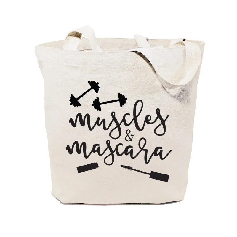 Muscles and Mascara Gym Cotton Canvas Tote Bag