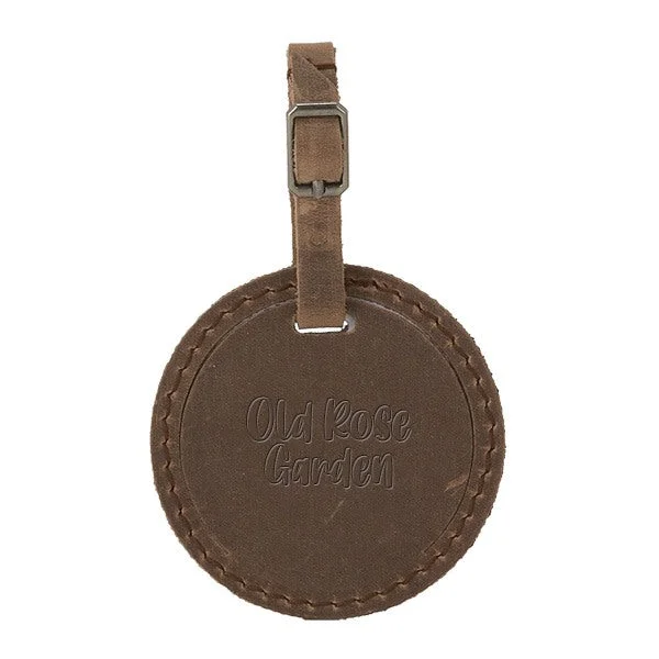 Culver Round Leather Luggage Tag (Q853522)