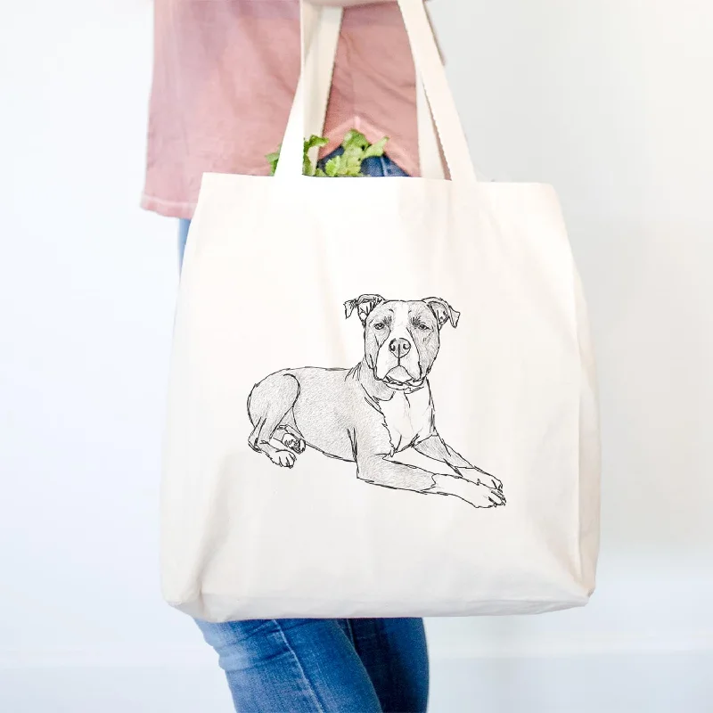 Doodled Bella the Pitbull - Tote Bag