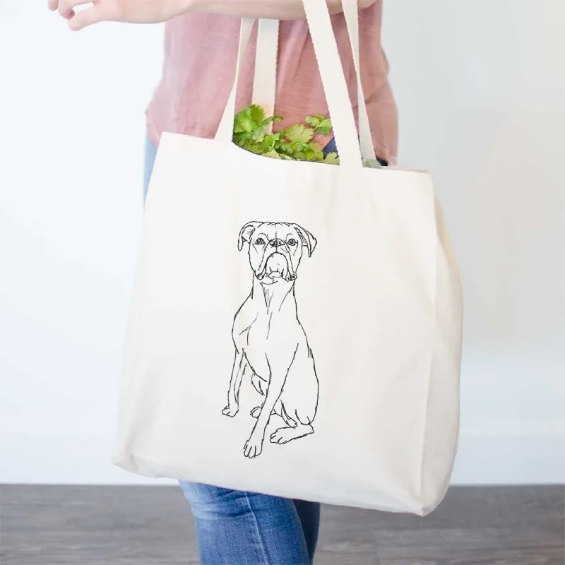 Doodled Daisy the Boxer - Tote Bag