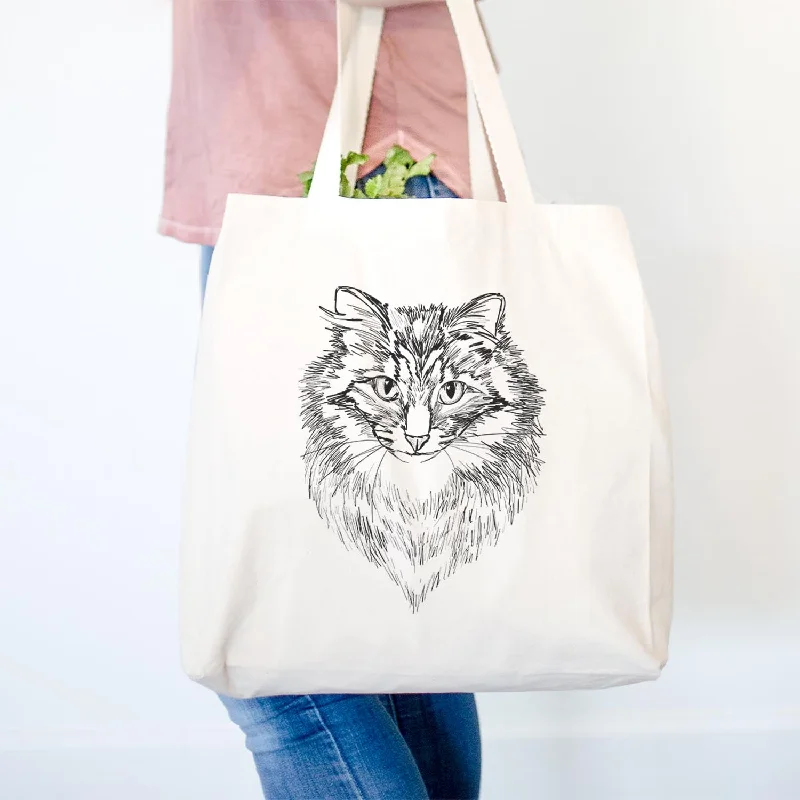 Doodled Jazmine the Tabby Cat - Tote Bag