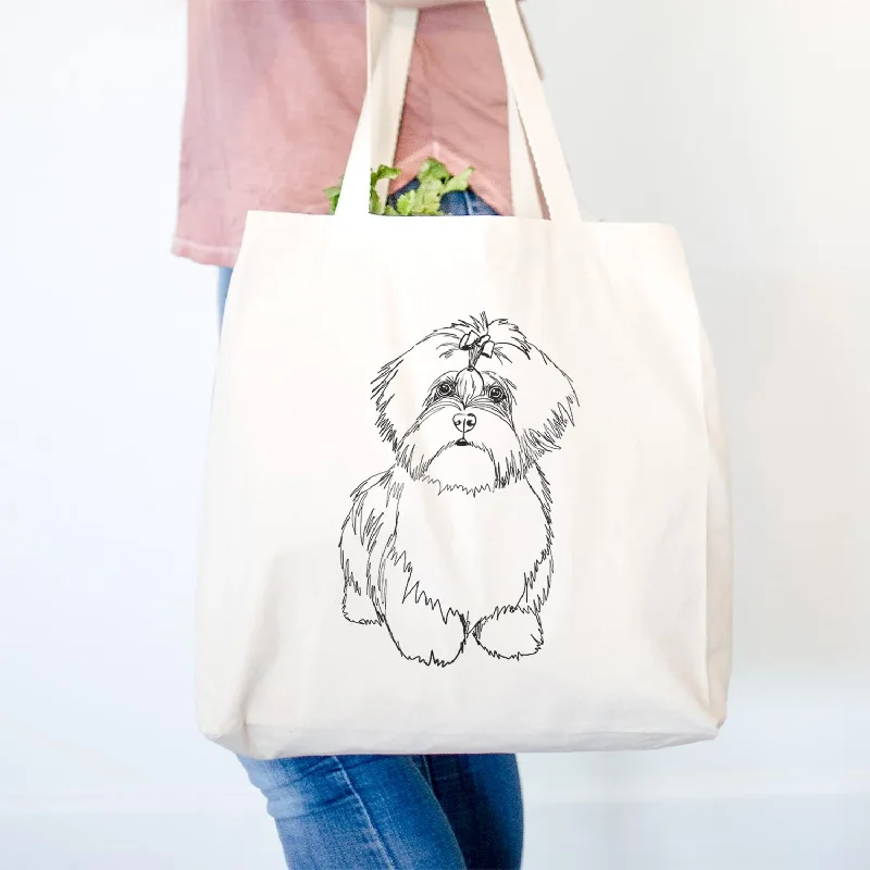 Doodled Laney the Lhasa Apso - Tote Bag