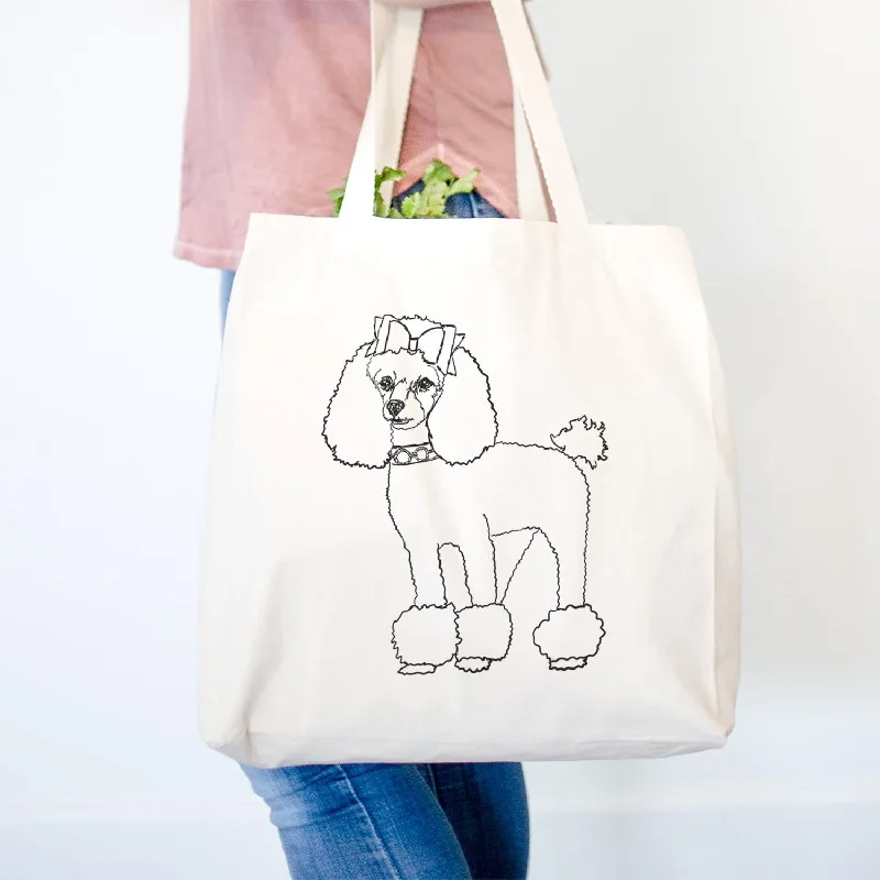 Doodled LouLou the Toy Poodle - Tote Bag