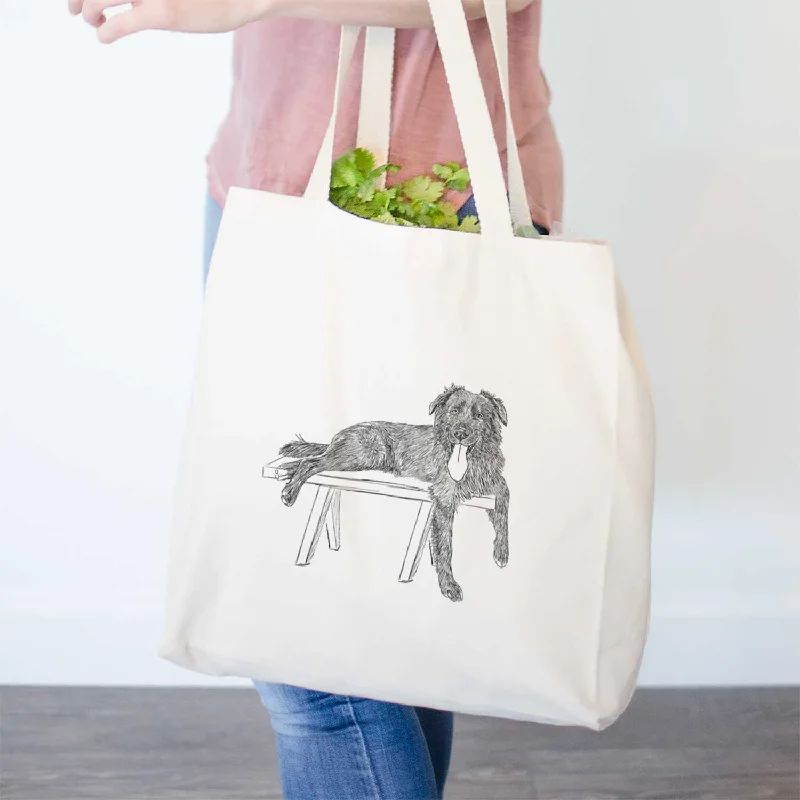 Doodled Millie the Husky Golden Retriver Mix - Tote Bag