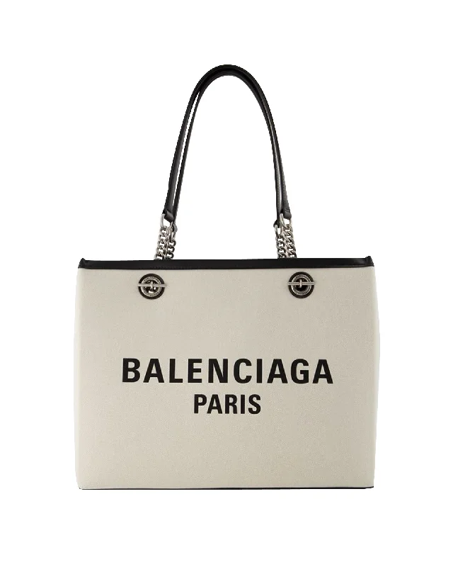 Duty Free Tote Bag M - Balenciaga - Cotton - Beige