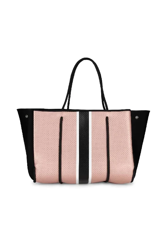 Greyson Fete Neoprene Tote In Rosegold/black