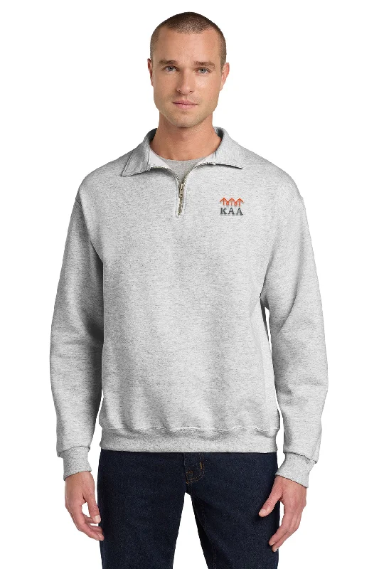 Jerzees NuBlend 1/4-Zip Sweatshirt with Cadet Collar, Ash [Ken Anderson Alliance]