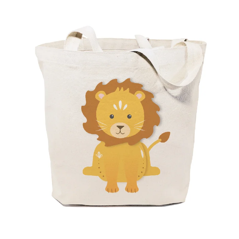 Lion Cotton Canvas Tote Bag