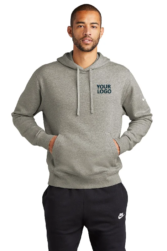 Nike Club Swoosh Customized Hoodies, Dark Grey Heather [MH2 Technology Law Group LLP]