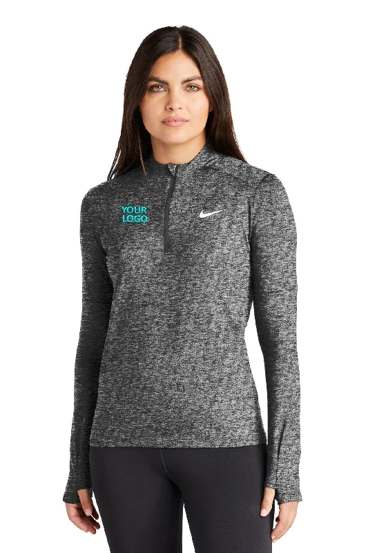 Nike Ladies Dri-FIT Element Custom Quarter Zips, Top Black Heather [MH2 Technology Law Group LLP]