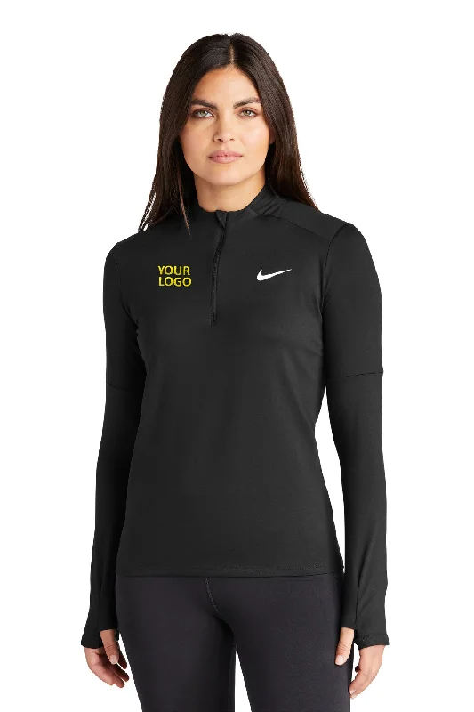 Nike Ladies Dri-FIT Element Custom Quarter Zips, Top Black [MH2 Technology Law Group LLP]