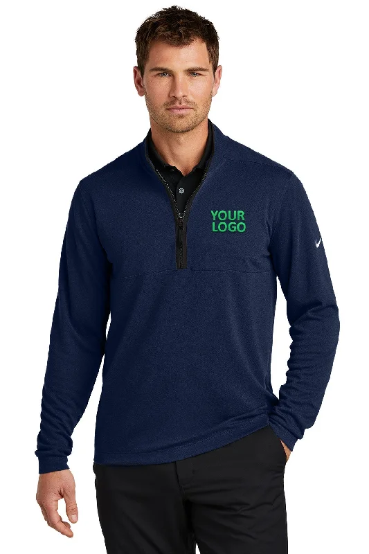 Nike Textured Customized Quarter Zips, College Navy [MH2 Technology Law Group LLP]