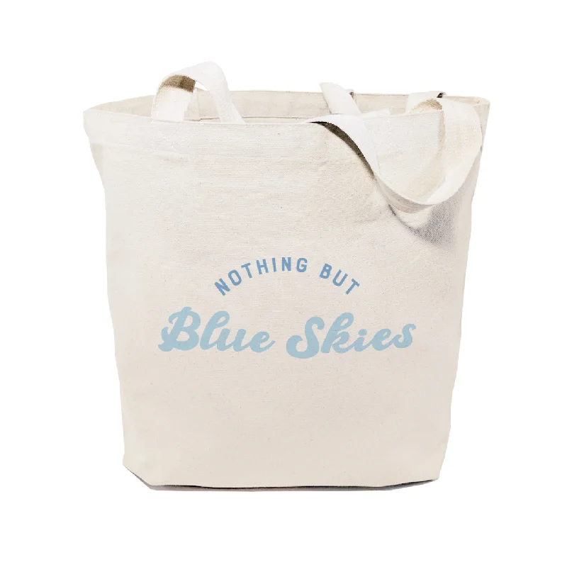 Nothing but Blue Skies Cotton Canvas Tote Bag