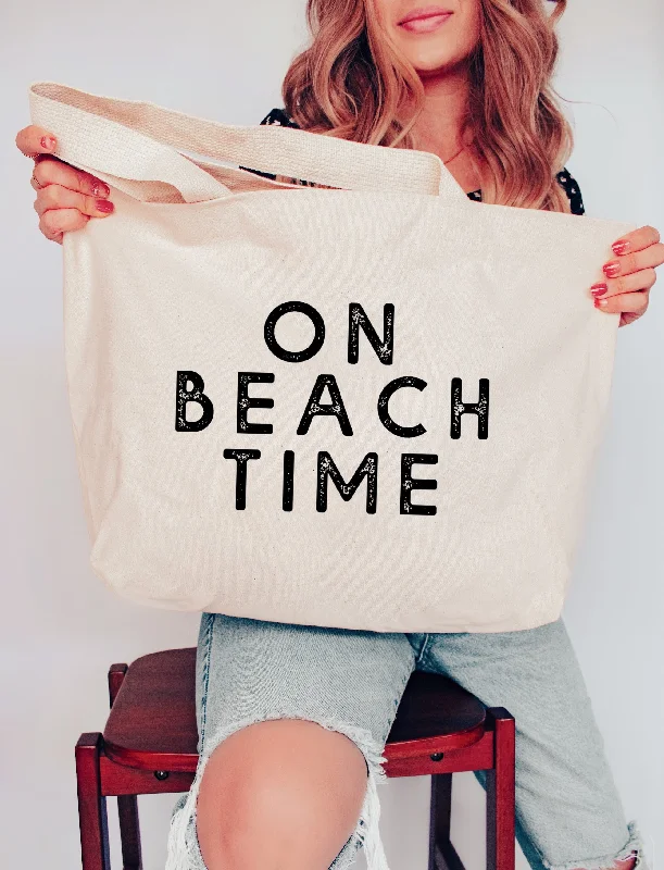 On Beach Time XL Tote Bag