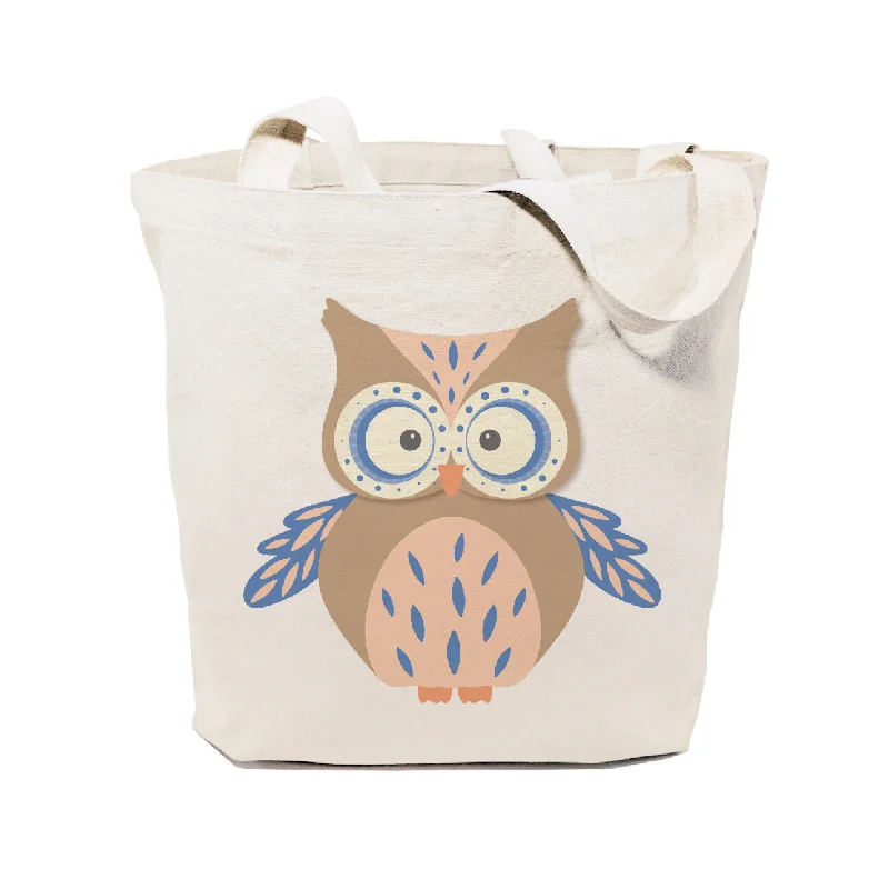 Owl Cotton Canvas Tote Bag