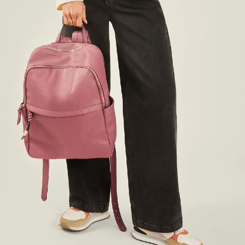 Pink Zip Around Backpack