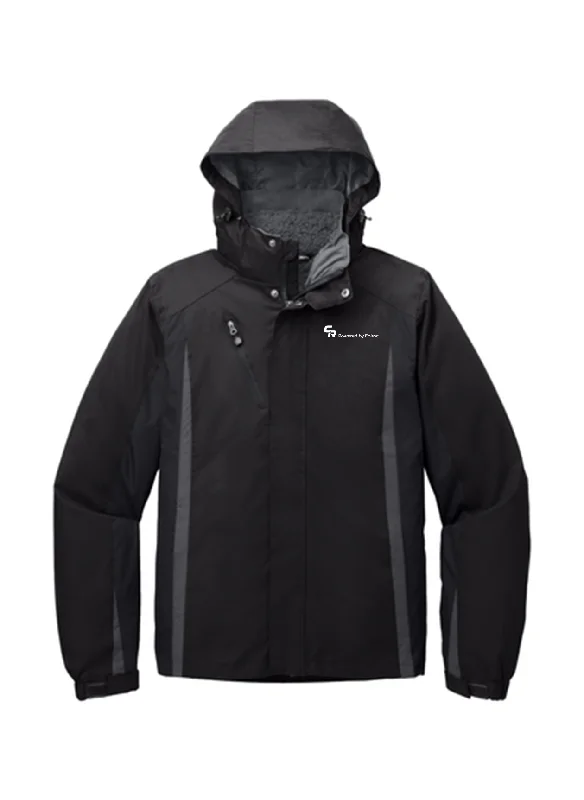 Port Authority Colorblock 3-in-1 Jacket J321 Black/ Black/ Magnet Grey [CR Powered by Epiroc]