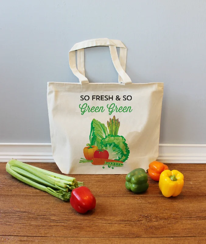 So Fresh and So Green Green XL Tote Bag