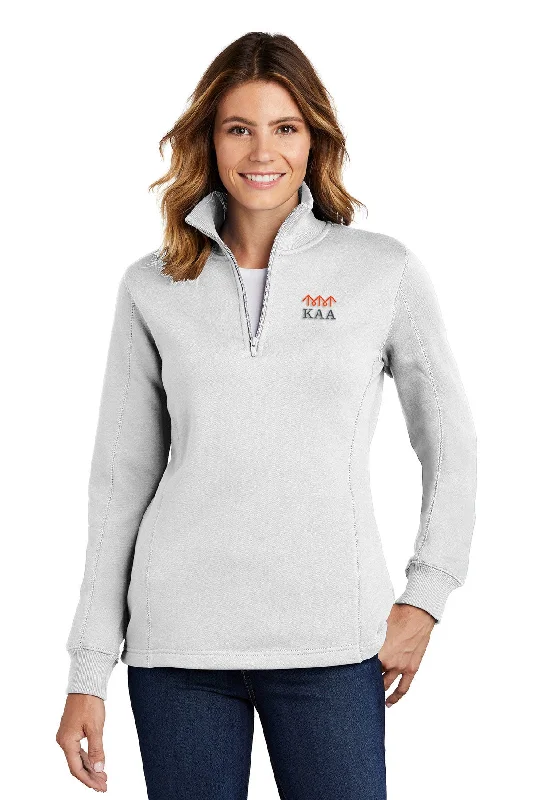 Sport-Tek Ladies 1/4-Zip Sweatshirt, White [Ken Anderson Alliance]