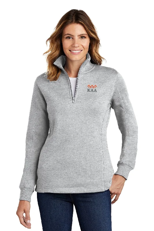 Sport-Tek Ladies 1/4-Zip Sweatshirt, Athletic Heather [Ken Anderson Alliance]