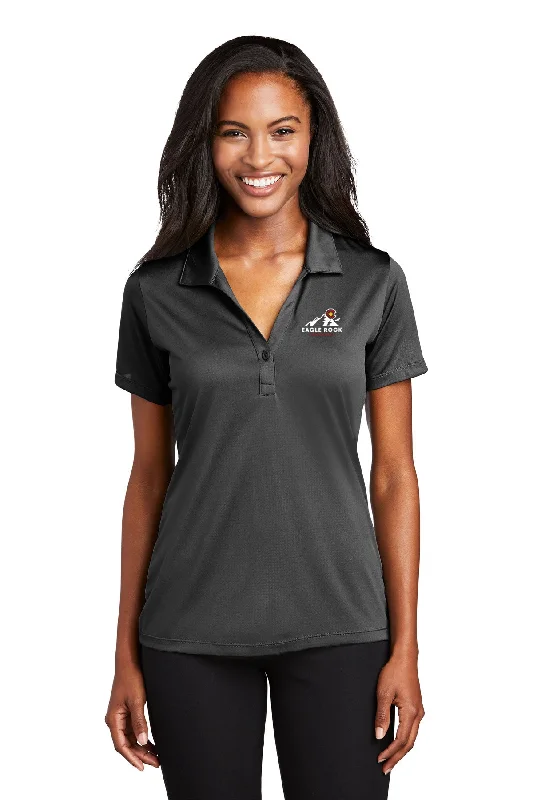 Sport-Tek Ladies Embossed PosiCharge Polo, Black [Eagle Rock Distributing Company]