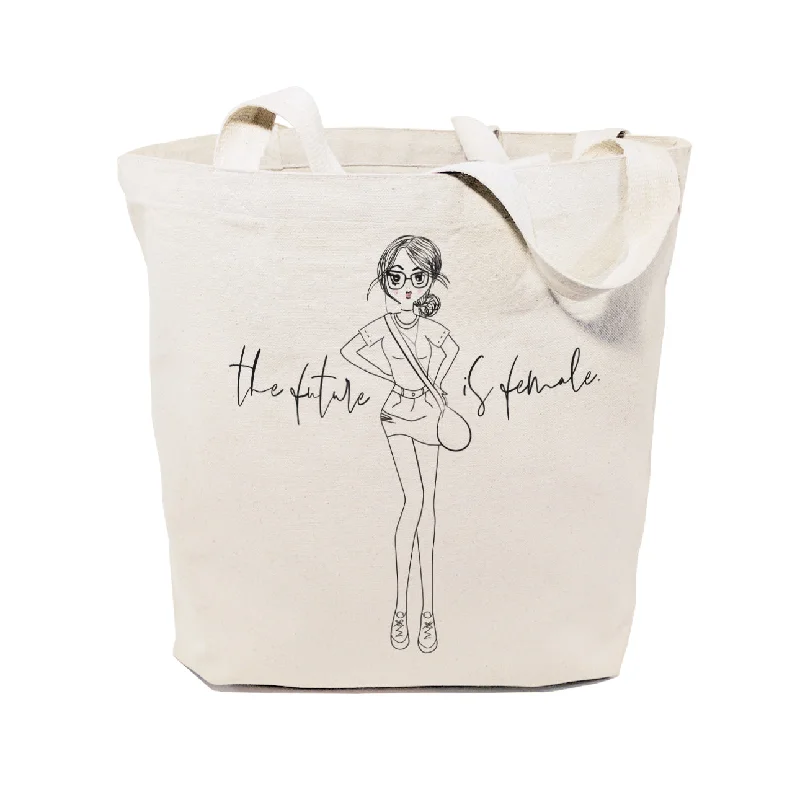 The Future is Female Cotton Canvas Tote Bag