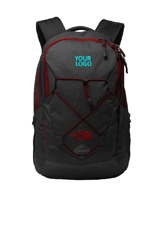 North Face Groundwork Backpack TNF Dark Grey Heather/ Cardinal Red