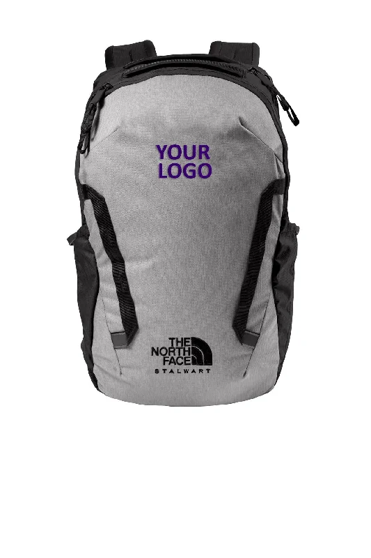 The North Face Stalwart Backpack Mid Grey Dark Heather TNF Black