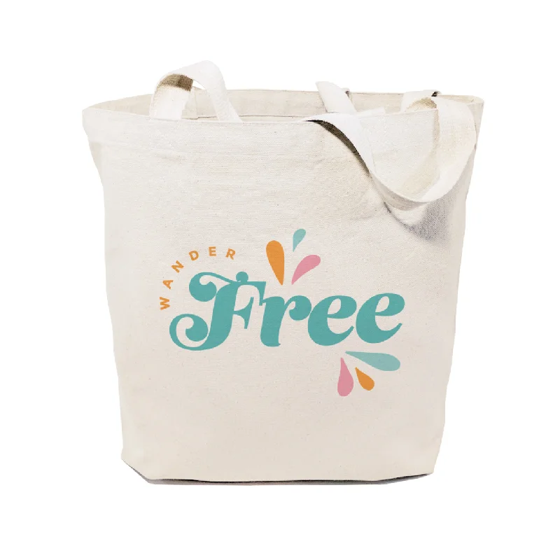 Wander Free Cotton Canvas Tote Bag