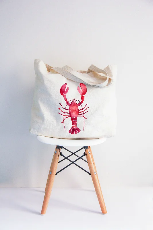 Watercolor Red Lobster XL Tote Bag