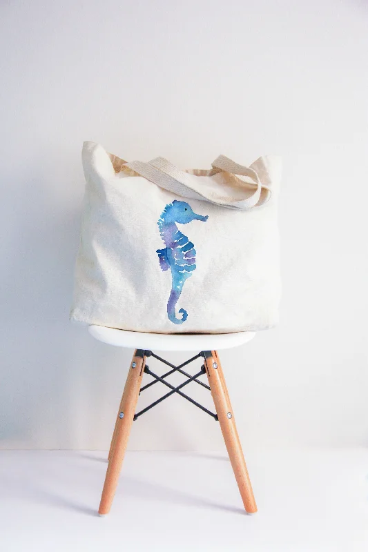 Watercolor Seahorse  XL Tote Bag