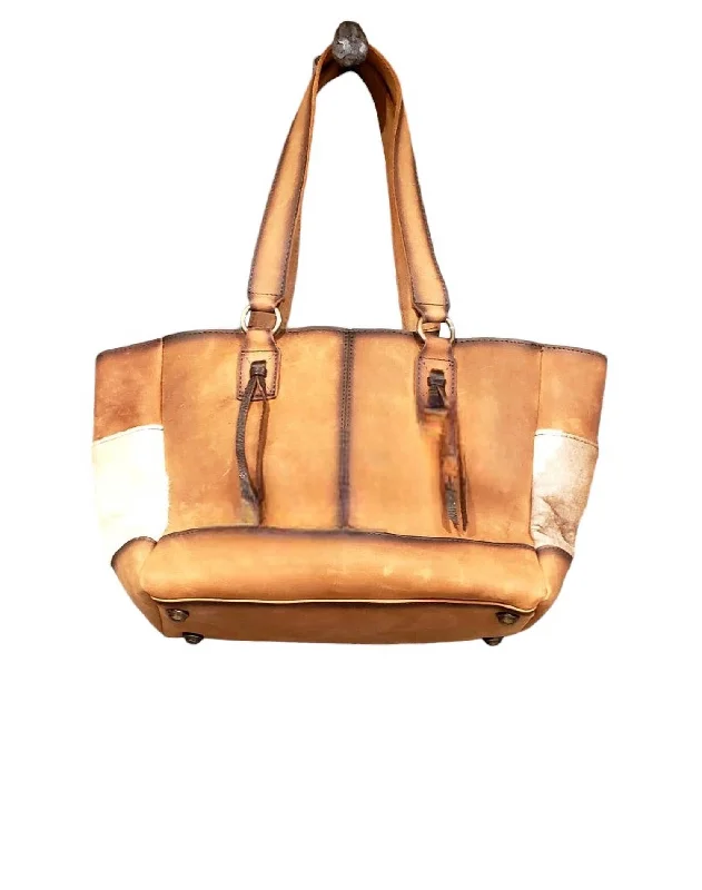 Women's Cowhide Montana Tote Bag In Brown