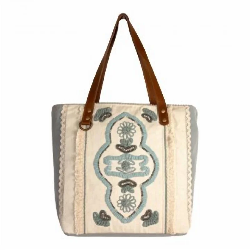 Women's Willow Stream Embroidered Tote Bag In Multi