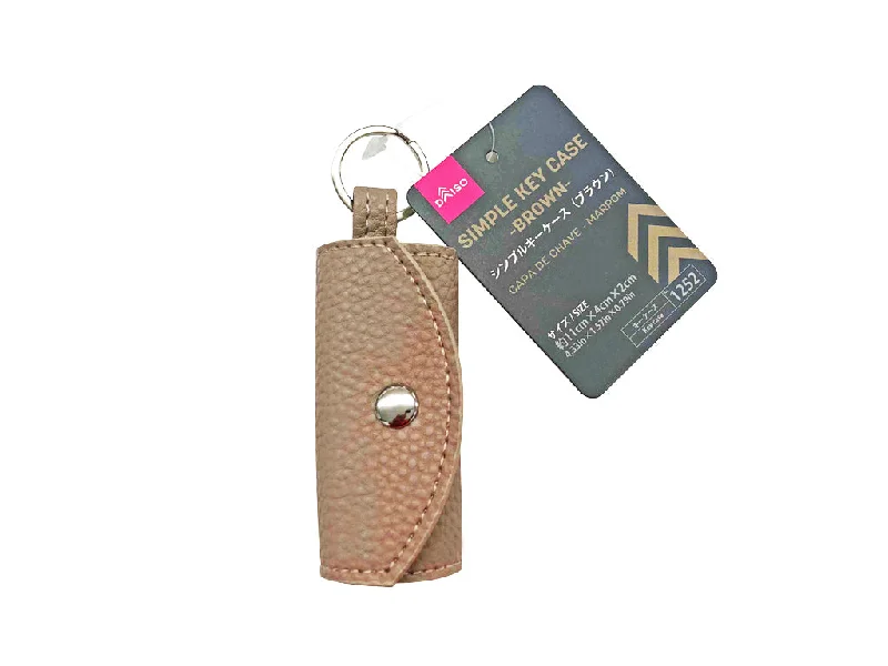 Simple Key Case -Brown-