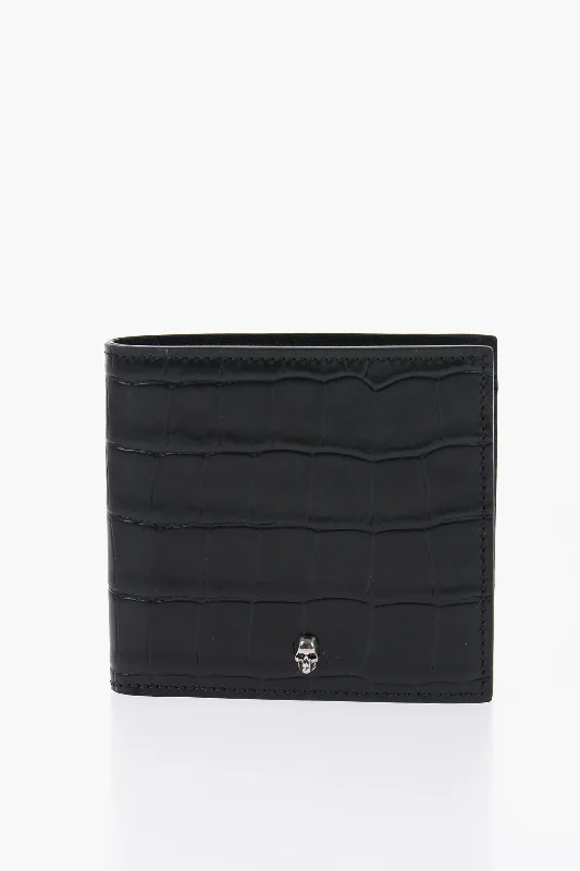 Alexander Mcqueen Leather Wallet With Logo