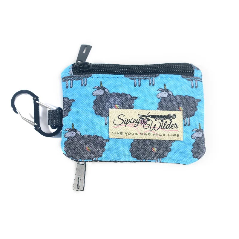 Black Sheep Unicorn Clip Wallet